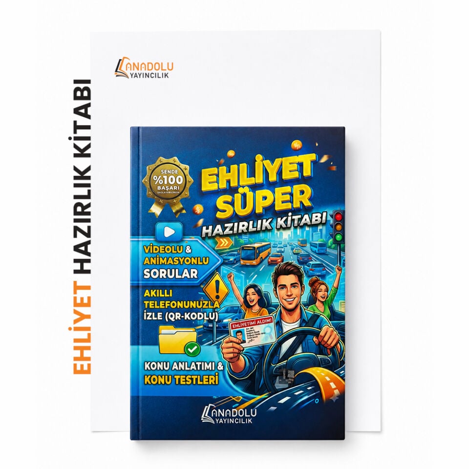 EHLİYET SÜPER HAZIRLIK KİTABI - TÜRKÇE SÜRÜCÜ KURSU KİTABI