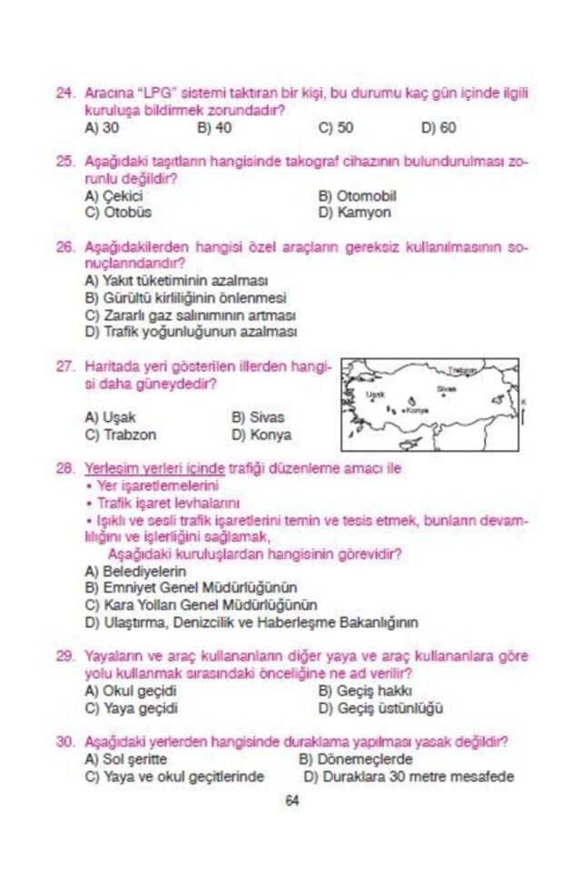Ehliyet Hazırlık Soru Bankası