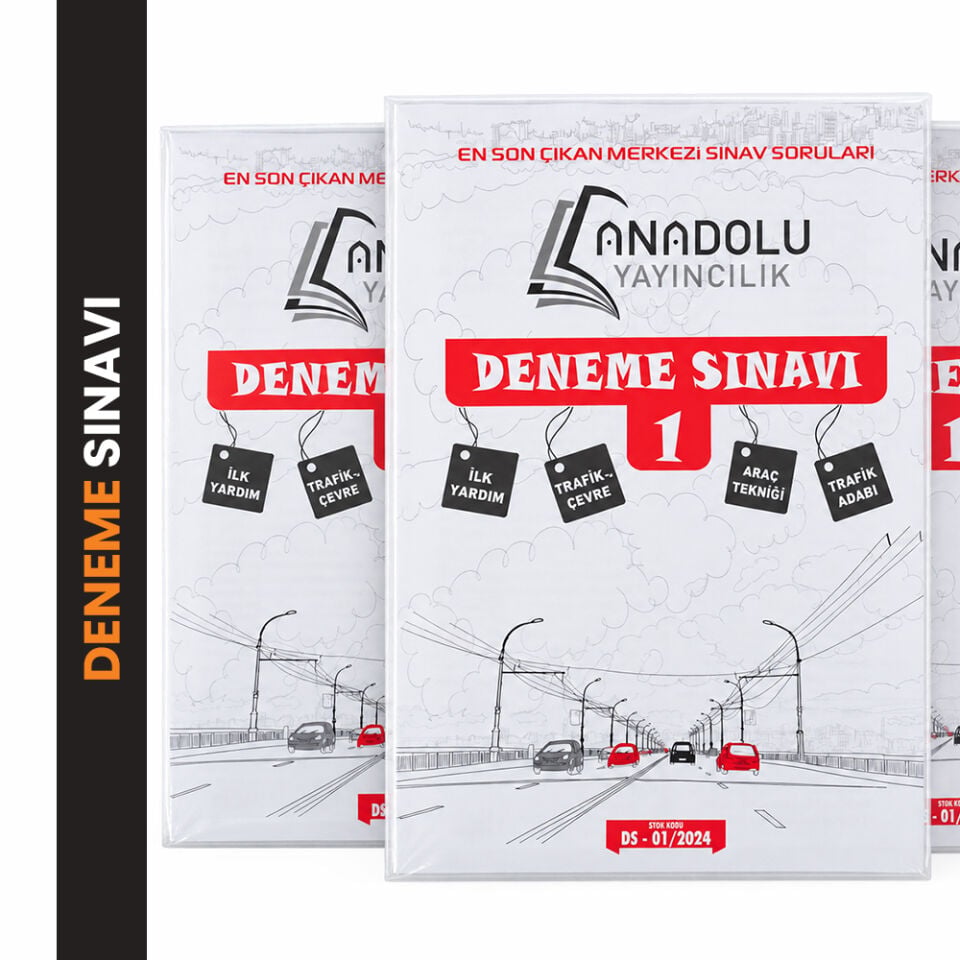 Sürücü Eğitim Deneme Sınavı -- Sürücü Kursu Kitabı 5'li Deneme Sınavı